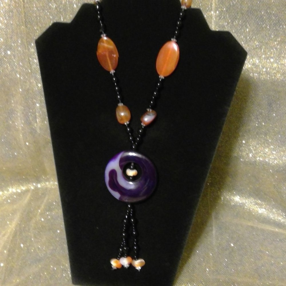 20" Elegant Glass Beaded Necklace